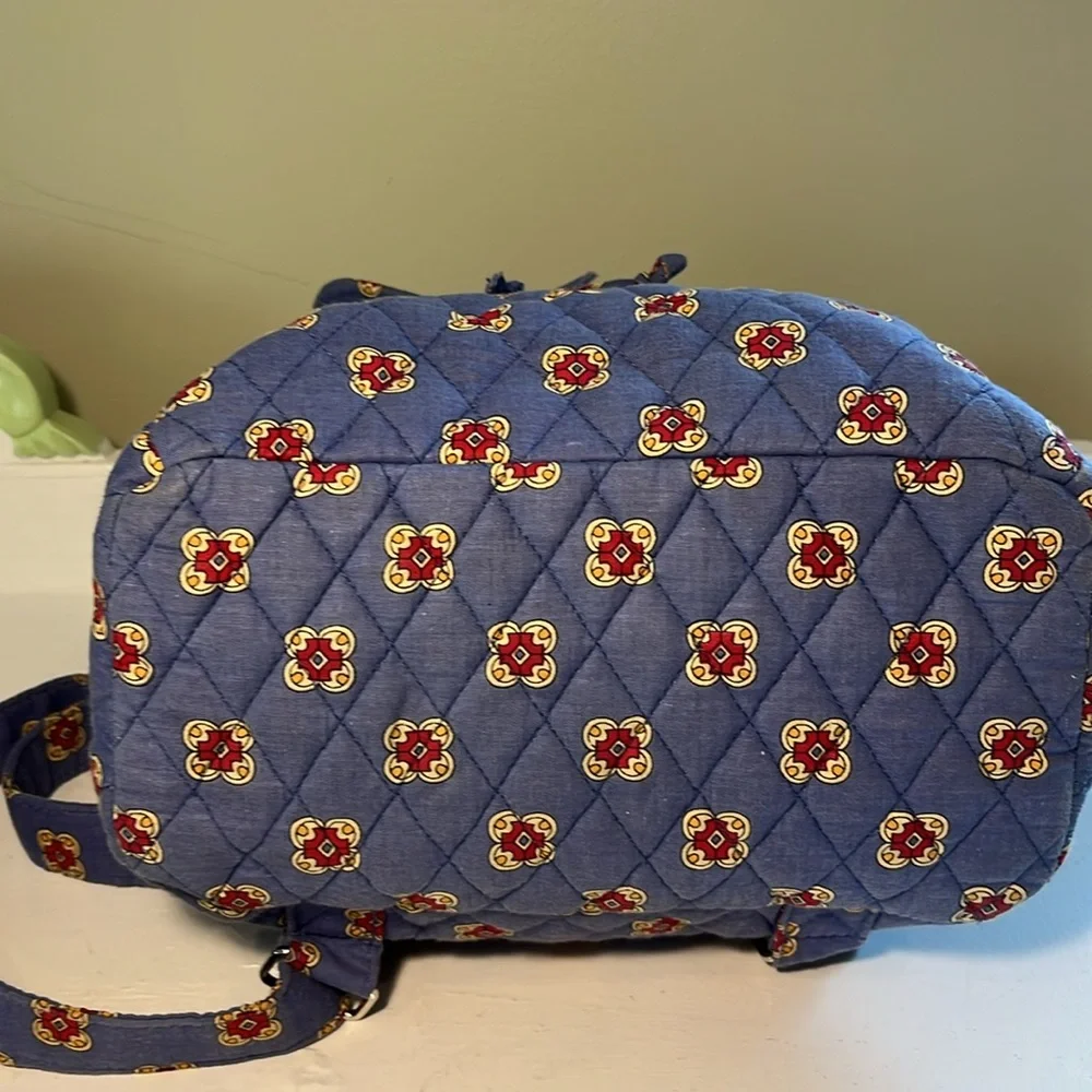 MaggiB Blue Quilted Backpack